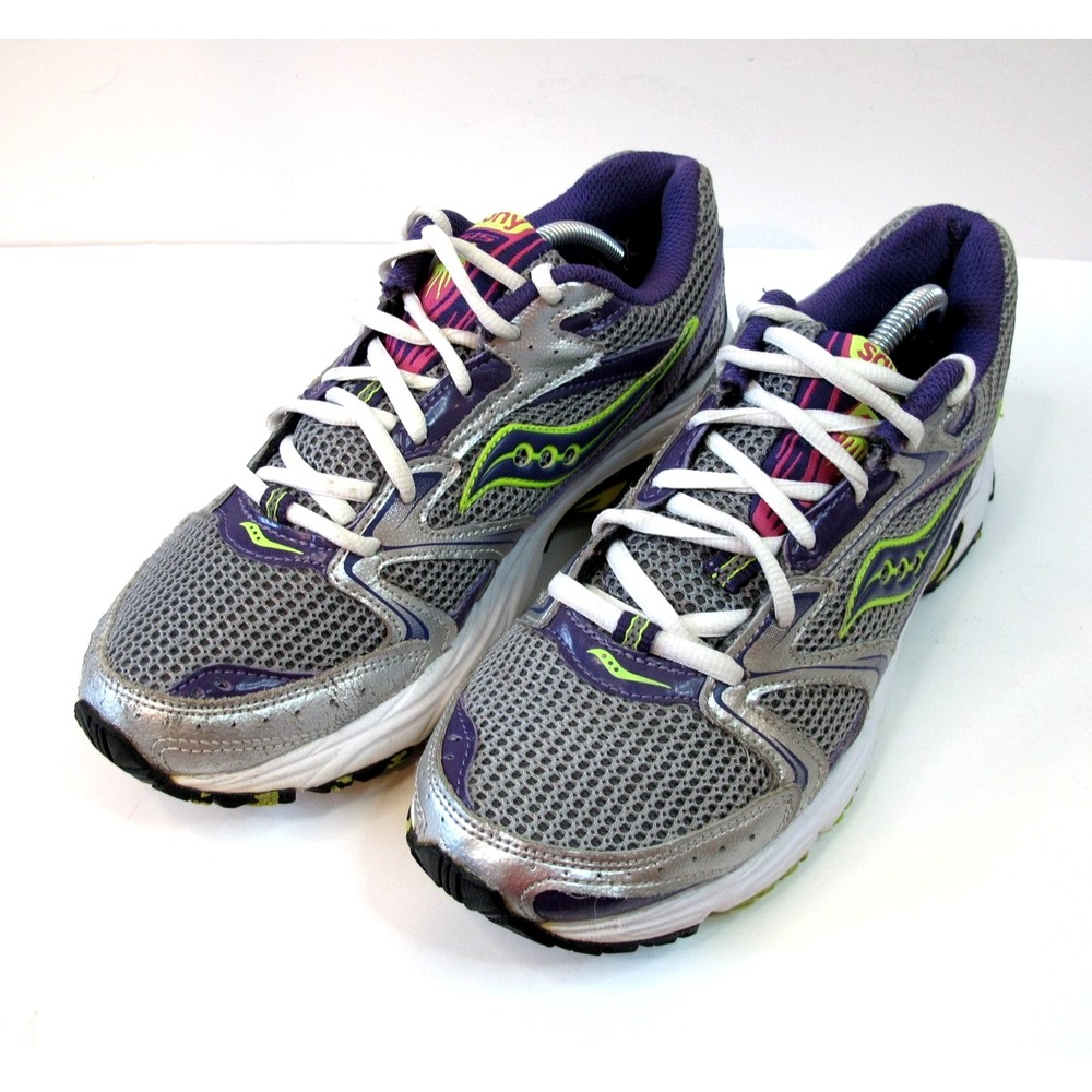 Saucony Grid Oasis 2 S15209-3Gray Purple Running Shoes Sneakers Women's Size 9.5